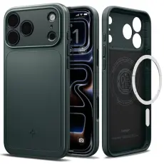 Spigen iPhone 18 Pro / 17 Pro Skal MagSafe Thin Fit Gr&ouml;n
