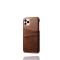 iPhone 12 / 12 Pro - KSQ Skal Med Kortfack - Brun