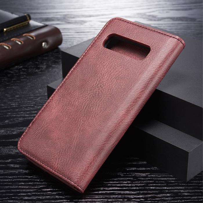 Bild 2, Samsung Galaxy S10 - DG.MING 2in1 Magnet Fodral - Vinröd