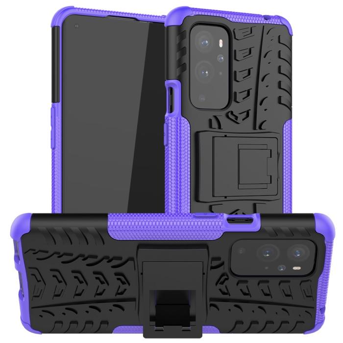 Bild 1, OnePlus 9 Pro - Ultimata Stöttåliga Skalet med Stöd - Lila