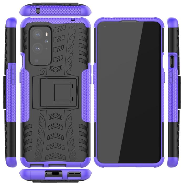 Bild 2, OnePlus 9 Pro - Ultimata Stöttåliga Skalet med Stöd - Lila