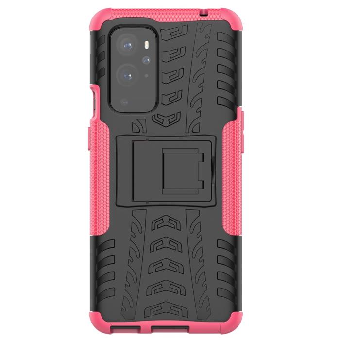 Bild 3, OnePlus 9 Pro - Ultimata Stöttåliga Skalet med Stöd - Rosa