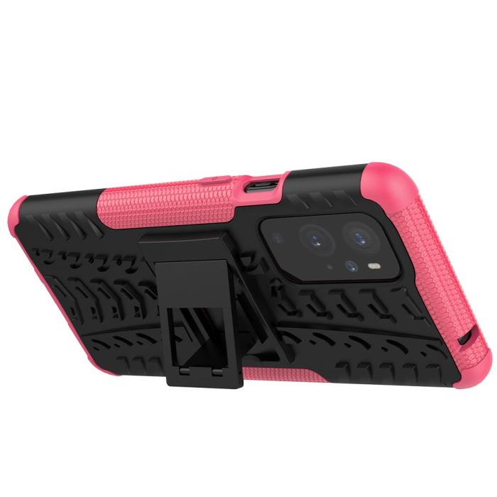 Bild 5, OnePlus 9 Pro - Ultimata Stöttåliga Skalet med Stöd - Rosa