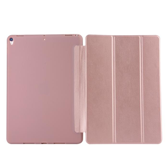 Bild 4, iPad Air 10.5 (2019) / Pro 10.5 (2017) - Tri-Fold Fodral - Roséguld