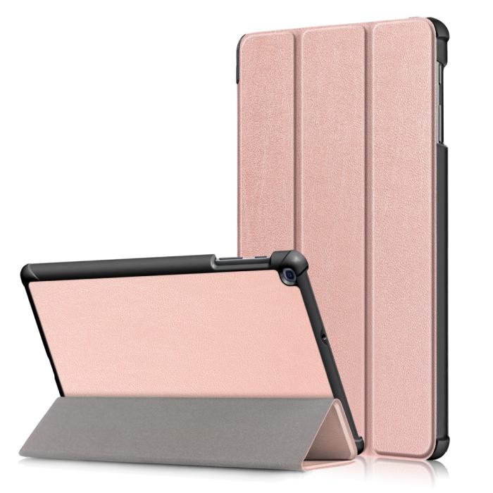 Bild 1, Samsung Galaxy Tab A 10.1 2019 - Tri-Fold Fodral - Roséguld