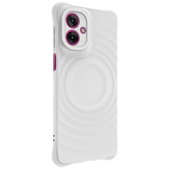Bild 5, IMAK Motorola Moto G55 5G Skal Waterdrop Matt Vit