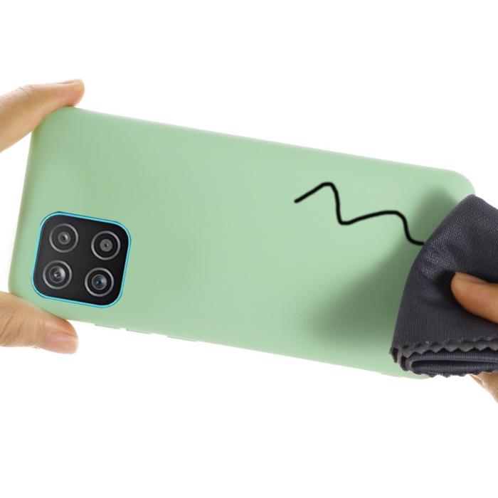 Bild 4, Samsung Galaxy A03 Skal Liquid Silikon Med Strap Grön