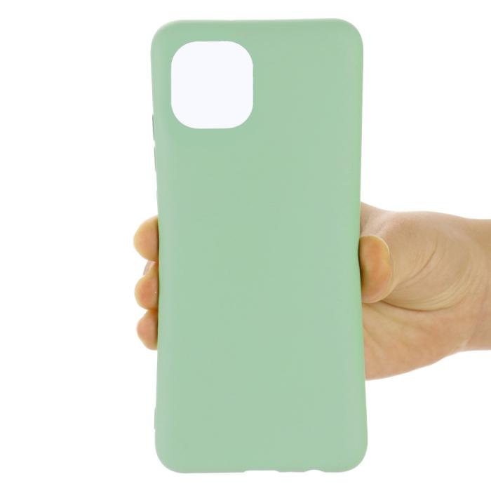 Bild 5, Samsung Galaxy A03 Skal Liquid Silikon Med Strap Grön