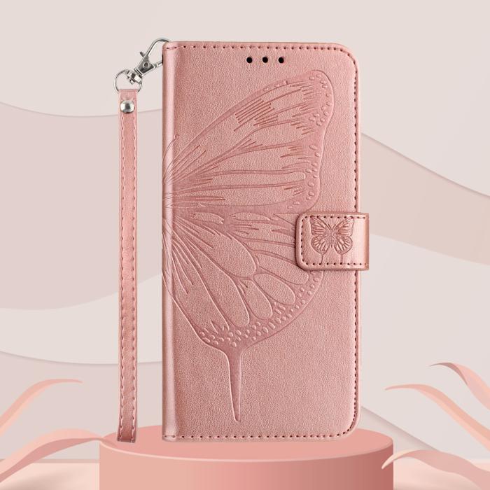 Bild 5, Samsung Galaxy A27 5G Fodral Fjäril Roséguld