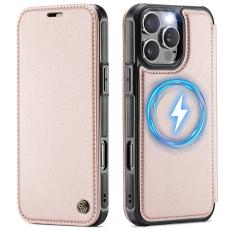 CASEME iPhone 16 Pro Skal RFID Pl&aring;nbok Ros&eacute;guld