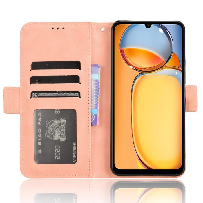 Bild 3, Xiaomi Redmi 13C 4G Fodral Med Avtagbart Kortfodral Rosa