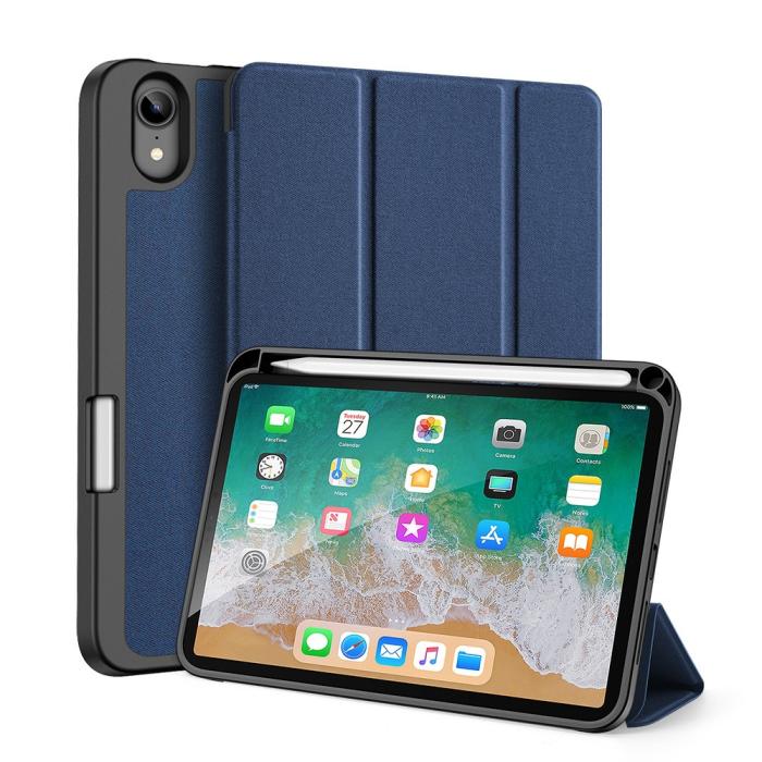Bild 1, DUX DUCIS iPad Mini 2024/2021 Fodral DOMO Pennhållare Blå