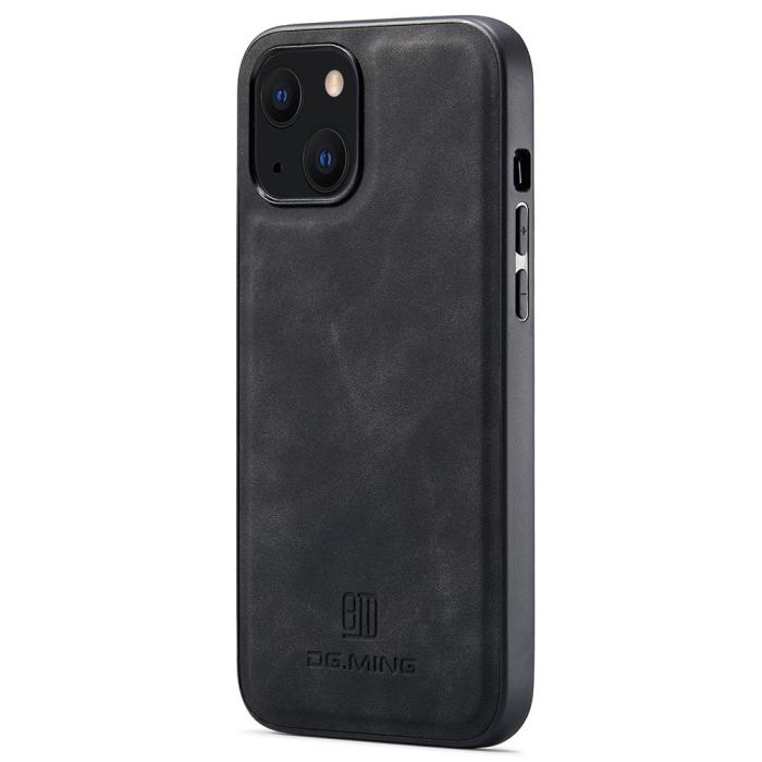 Bild 1, DG.MING iPhone 13 Skal Läderbelagt Svart