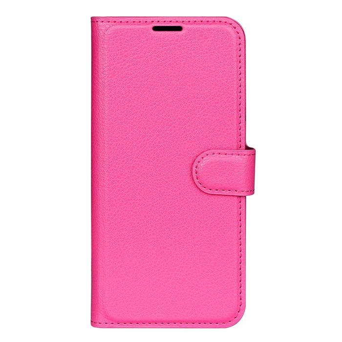 Bild 5, Xiaomi Redmi 12C 4G Fodral Litchi Läder Rosa