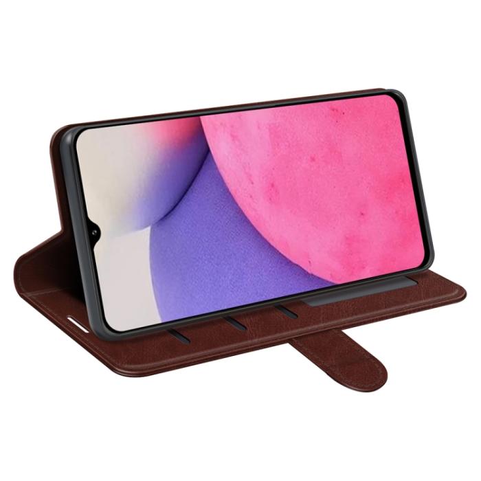 Bild 5, Samsung Galaxy A33 5G Fodral Läder Brun