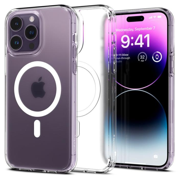 Bild 1, Spigen iPhone 14 Pro Max Skal Ultra Hybrid Mag MagSafe Frost Clear