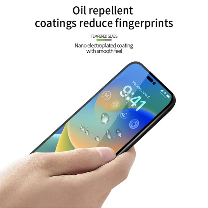 Bild 4, PINWUYO iPhone 14/13/13 Pro Skärmskydd Heltäckande Härdat Glas