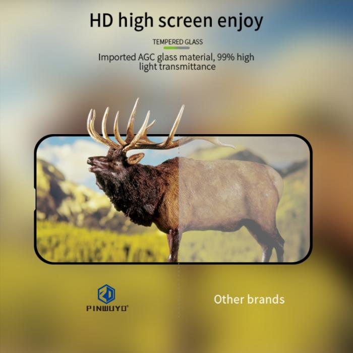 Bild 5, PINWUYO iPhone 14/13/13 Pro Skärmskydd Heltäckande Härdat Glas