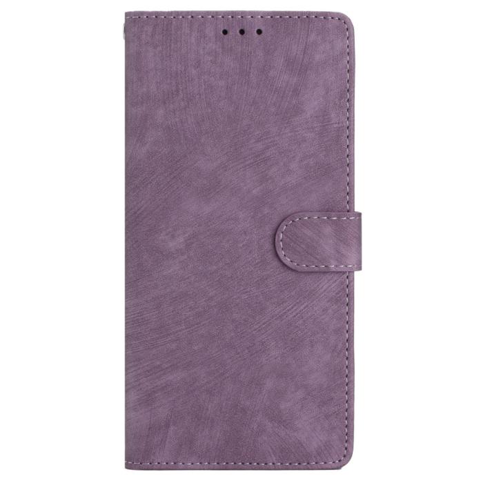 Bild 6, iPhone 15 Plus Fodral Skin Touch Läder Lila