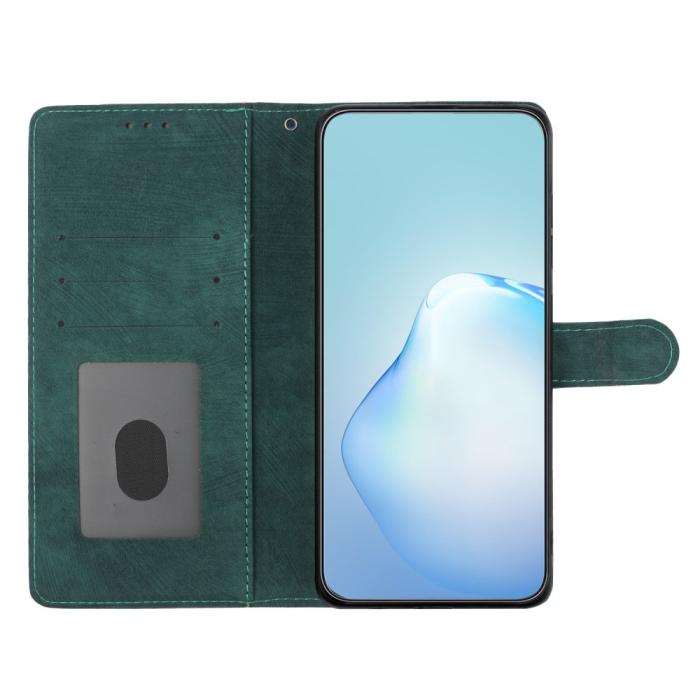 Bild 3, iPhone 15 Plus Fodral Skin Touch Läder Grön