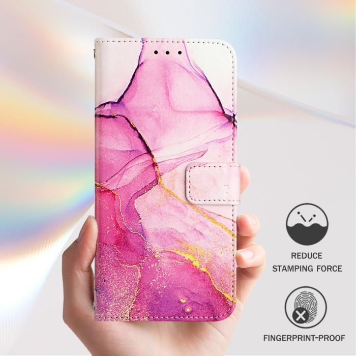 Bild 5, iPhone 16 Pro Max Fodral Marmor Rosa