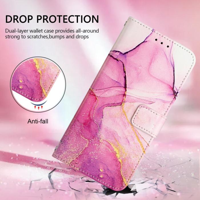 Bild 6, iPhone 16 Pro Max Fodral Marmor Rosa