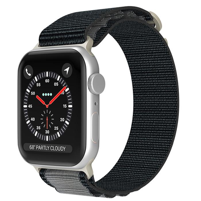 Bild 2, Apple Watch 38/40/41 mm Armband Alpine Pro Loop Svart/Grå