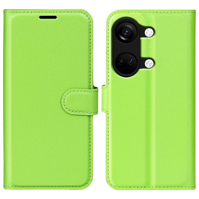 Bild 1, OnePlus Nord 3 5G Fodral Litchi Textur Grön