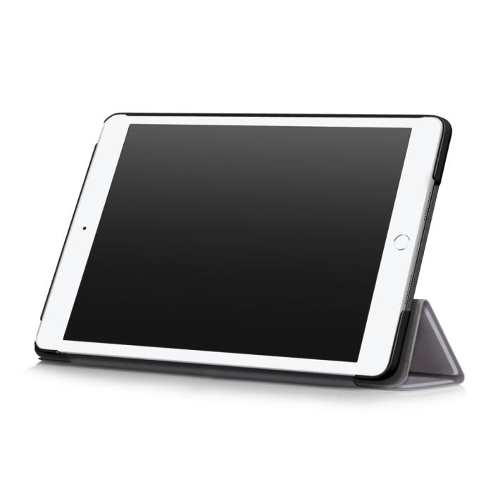 Bild 5, iPad 10.2 2019/2020/2021, iPad Air 10.5, Pro 10.5 Fodral Tri-Fold Grå