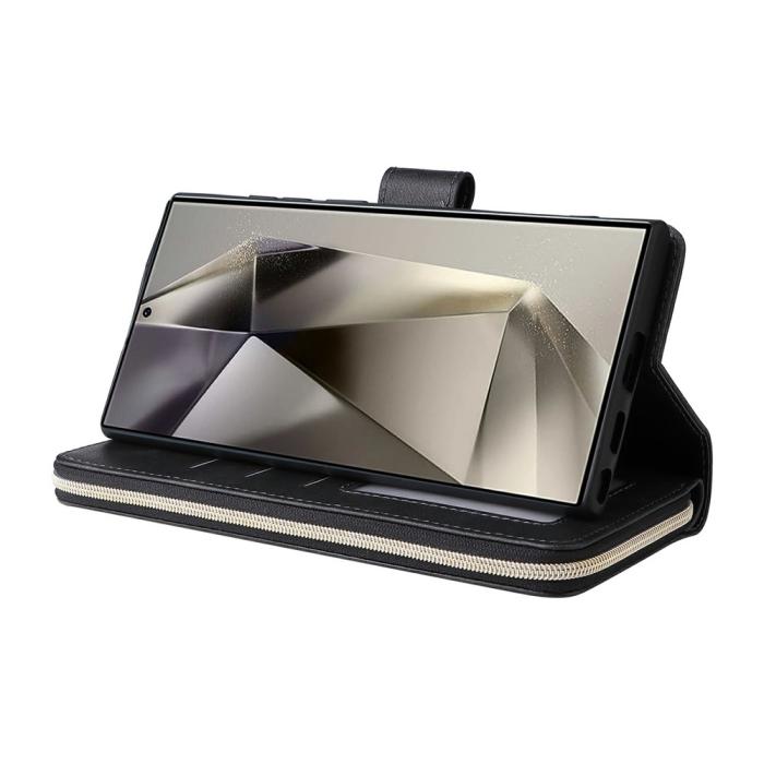 Bild 4, Samsung Galaxy S26 Ultra Fodral Multifuntionellt Läder Svart