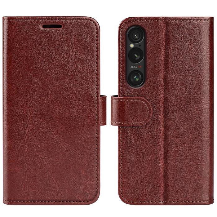 Bild 5, Sony Xperia 1 VII Fodral Crazy Horse Läder Brun