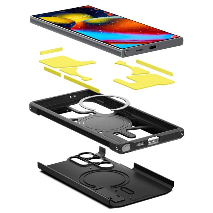 Bild 6, Spigen Galaxy S24 Ultra Skal MagSafe Tough Armor Svart