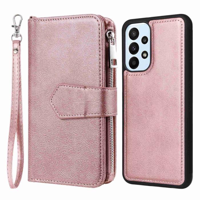 Bild 1, Samsung Galaxy A23 5G 2in1 Magnet Skal / Plånboksfodral Roséguld