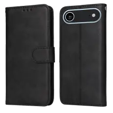iPhone Air Fodral L&auml;der Svart
