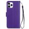 iPhone 12 / 12 Pro - Crazy Horse Fodral - Lila