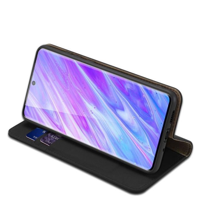 Bild 4, Samsung Galaxy S20 - DUX DUCIS Wish Äkta Läder Fodral - Svart