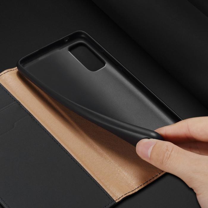 Bild 5, Samsung Galaxy S20 - DUX DUCIS Wish Äkta Läder Fodral - Svart