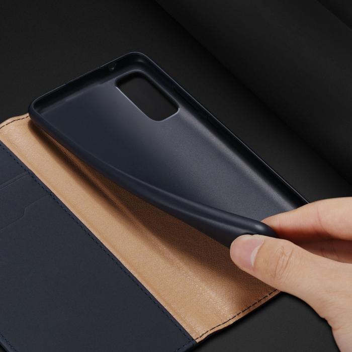 Bild 5, Samsung Galaxy S20 - DUX DUCIS Wish Äkta Läder Fodral - Blå