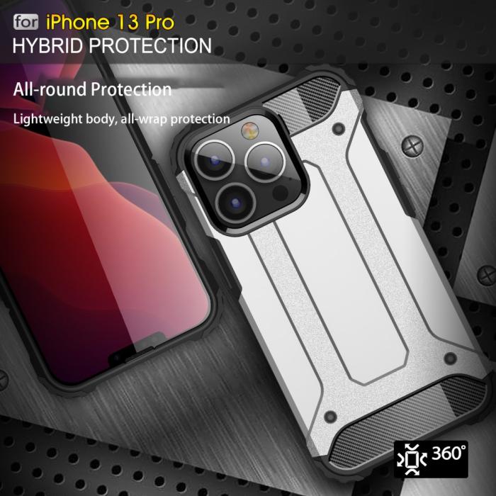 Bild 5, iPhone 13 Pro - Shockproof Hybrid Skal - Blå