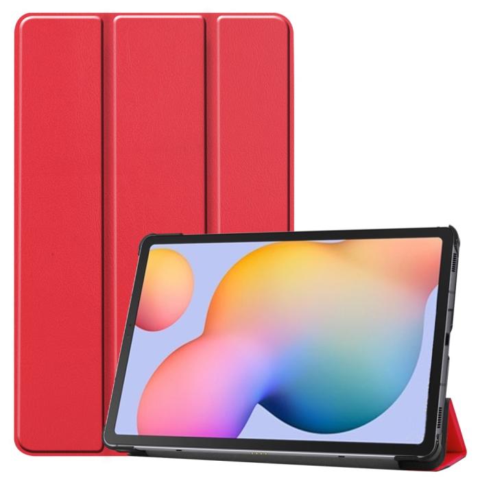 Bild 1, Samsung Galaxy Tab S6 Lite - Tri-Fold Fodral - Röd