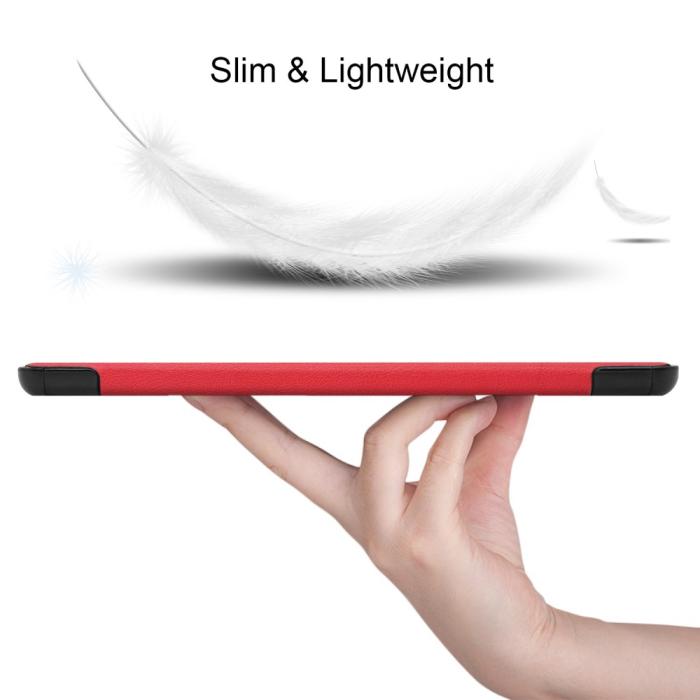 Bild 2, Samsung Galaxy Tab S6 Lite - Tri-Fold Fodral - Röd