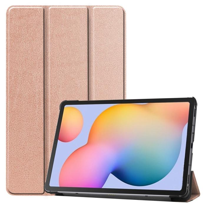 Bild 1, Samsung Galaxy Tab S6 Lite - Tri-Fold Fodral - Roséguld