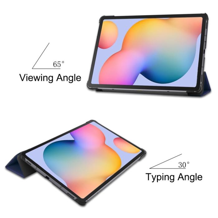 Bild 3, Samsung Galaxy Tab S6 Lite - Tri-Fold Fodral - Mörk Blå