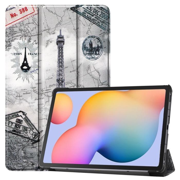 Bild 1, Samsung Galaxy Tab S6 Lite - Tri-Fold Fodral - Eiffeltornet