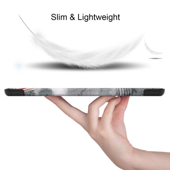 Bild 2, Samsung Galaxy Tab S6 Lite - Tri-Fold Fodral - Eiffeltornet