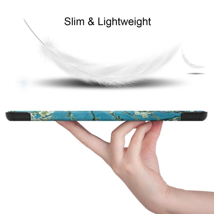 Bild 2, Samsung Galaxy Tab S6 Lite - Tri-Fold Fodral - Peach Blossom