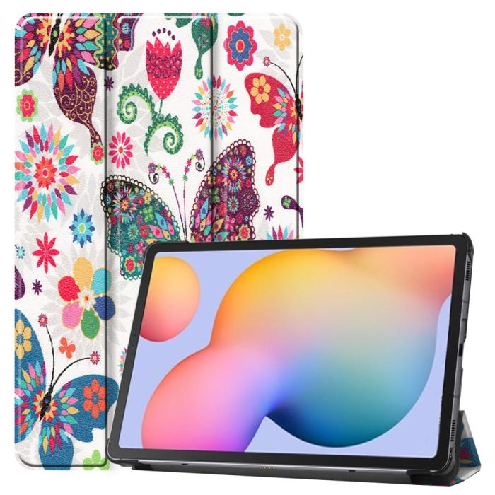 Bild 1, Samsung Galaxy Tab S6 Lite - Tri-Fold Fodral - Fjärilar
