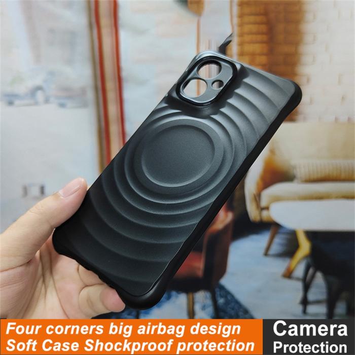 Bild 3, IMAK Motorola Moto G55 5G Skal Waterdrop Matt Svart