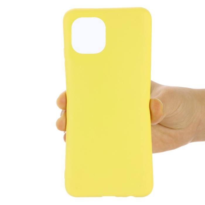 Bild 5, Samsung Galaxy A03 Skal Liquid Silikon Med Strap Gul
