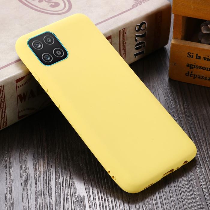 Bild 6, Samsung Galaxy A03 Skal Liquid Silikon Med Strap Gul